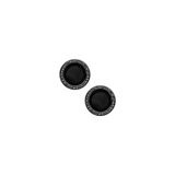 Gpack Apple iPhone 14 ile Uyumlu Kamera Lens Koruyucu, Taşlı Metal, Siyah