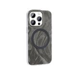 Gpack Apple İphone 14 Pro Max Kilif Kenarlari Tirtikli Firca Boya Desenli Magsafeli Palet Kapak
