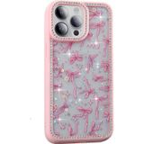 Gpack Apple İphone 14 Pro Max Uyumlu Kılıf Simli Ve Taşlı Dizayn Azra Kapak