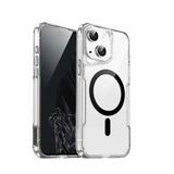 Gpack Apple İphone 15 Plus Kılıf Magsafe Renkli Şeffaf Sert Mika T-Max Alp