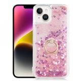 Gpack Apple iPhone 15 Plus Kılıf Milce Sulu Yüzüklü Silikon Arka Kapak