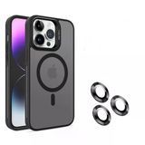 Gpack Apple iPhone 15 Pro Max Kılıf Magsafeli Standlı Sert Mika Lens Koruyucu