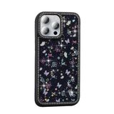 Gpack Apple İphone 15 Pro Uyumlu Kılıf Simli Ve Taşlı Dizayn Azra Kapak