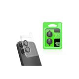 Gpack Apple iPhone 16 ile Uyumlu Kamera Lens Koruyucu Metal CL07 Siyah