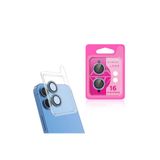 Gpack Apple iPhone 16 Plus ile Uyumlu Kamera Lens Koruyucu, Taşlı Metal, Mavi
