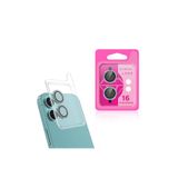 Gpack Apple iPhone 16 Plus ile Uyumlu Kamera Lens Koruyucu, Taşlı Metal, Yeşil