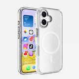 Gpack Apple İphone 16 Plus Kılıf Magsafeli Simli Saydam Renkli Allstar Kapak