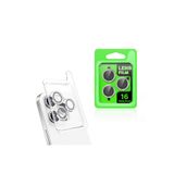 Gpack Apple iPhone 16 Pro Max ile Uyumlu Kamera Lens Koruyucu, Metal, Gümüş