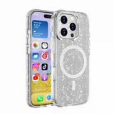 Gpack Apple İphone 16 Pro Max Kılıf Magsafeli Simli Saydam Renkli Allstar Kapak