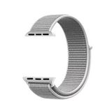 Gpack Apple Watch 1-2-3-4-5 44 mm Kumaş Cırtcırtlı Siyah Kordon