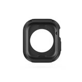 Gpack Apple Watch 10 42mm ile Uyumlu Kasa ve Ekran 360 Koruma Sert Silikon, Siyah