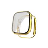 Gpack Apple Watch 10 42mm ile Uyumlu Kasa ve Ekran Koruyucu, Electroplating Çerçeveli, Gold