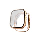 Gpack Apple Watch 10 42mm ile Uyumlu Kasa ve Ekran Koruyucu, Electroplating Çerçeveli, Rose Gold