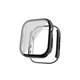 Gpack Apple Watch 10 42mm ile Uyumlu Kasa ve Ekran Koruyucu, Electroplatink Çerçeveli, Siyah