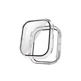 Gpack Apple Watch 10 46mm ile Uyumlu Kasa ve Ekran Koruyucu, Electroplatink Çerçeveli, Şeffaf