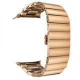 Gpack Apple Watch 38 mm KRD 41 Şık Tasarım Metal Gümüş Kordon