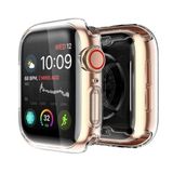 Gpack Apple Watch 4-5 38 mm Önü Kapalı Şeffaf Silikon Renksiz Kordon