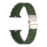 Gpack Apple Watch 4 5 40 mm KRD 72 Koyu Yeşil Mat Silikon Ayarlanabilir Kordon
