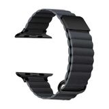 Gpack Apple Watch 4 5 42 mm KRD78 Siyah Strap Metal Toka PU Deri Kordon