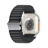 Gpack Apple Watch 4 5 42Mm Kordon Metal Tokalı Hasır Örgülü Naylon Kumaş Krd123