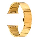 Gpack Apple Watch 7 41 mm KRD79 Siyah Alüminyum Alaşım Çizgi Desenli Kordon
