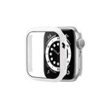 Gpack Apple Watch 7 45mm ile Uyumlu Ekran Koruyucu, Full Glue, Renkli Beyaz