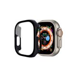 Gpack Apple Watch Ultra 49mm ile Uyumlu Ekran Koruyucu, Full Glue, Sert, Siyah