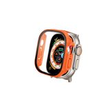 Gpack Apple Watch Ultra 49mm ile Uyumlu Ekran Koruyucu, Full Glue, Sert, Turuncu