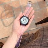 Gpack Fossil Gen 5e FTW4055 Metal Tokalı Şeffaf Silikon Krd 13 Şeffaf Kordon