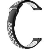 Gpack Garmin Forerunner 55 Delikli Çift Renk Silikon Gri Kordon