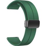 Gpack Garmin Instinct 2 Kordon Kayış D-Buckle Mıknatıslı Silikon 22/jku Yeşil