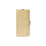 GPACK General Mobile Gm 20 Pro ile uyumlu Kılıf Kar Delüx Cüzdan Kartvizitli Kopçalı, Gold