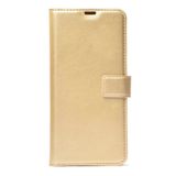 Gpack General Mobile GM8 Go Local Cüzdan Standlı Kartvizitli Gold Kılıf