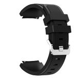 GPACK Honor Choice Band 20mm ile uyumlu Kordon Kayış Çizgili Silikon 20/CZG, Siyah