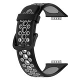 Gpack HS19 Huawei Watch Fit 2 Active Silikon Delikli Birebir Gri - Siyah - Antrasit Kordon