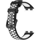 Gpack Huawei Band 8 Beyaz Delikli Çift Renk Silikon Kordon