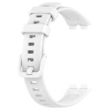 Gpack Huawei Band 8 KRD 11 Beyaz Mat Klasik Silikon Ayarlanabilir Kordon