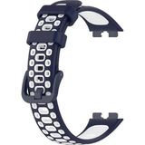Gpack Huawei Band 8 Lacivert Delikli Çift Renk Silikon Kordon
