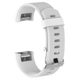 Gpack Huawei Fitbit Charge 2 Silikon Kancalı Benekli Kırmızı Kordon