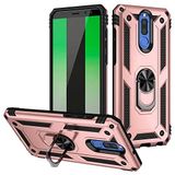 GPACK Huawei Mate 10 Lite ile uyumlu Kılıf Vega Tank Standlı Yüzüklü Mıknatıslı, Bronz