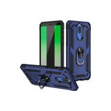GPACK Huawei Mate 10 Lite ile uyumlu Kılıf Vega Tank Standlı Yüzüklü Mıknatıslı, Lacivert