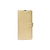 GPACK Huawei P Smart 2021 ile uyumlu Kılıf Kar Delüx Cüzdan Kartvizitli Standlı Kopçalı, Gold