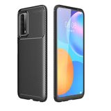 Gpack Huawei P Smart 2021 Negro Karbon Dizayn Silikon Siyah Kılıf