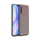 Gpack Huawei P Smart Z Negro Karbon Dizayn Nano Glass Kahverengi Silikon Cep Telefonu Kılıf