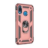 GPACK Huawei P20 Lite ile uyumlu Kılıf Vega Standlı Yüzüklü Mıknatıslı, Bronz