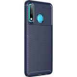 Gpack Huawei P30 Lite Negro Karbon Dizayn Lacivert Silikon Kılıf