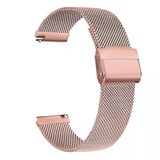 Gpack Huawei Watch 3 Active Çıtçıtlı Hasır Metal Örgülü KRD 45 Bronz Kordon