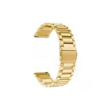 Gpack Huawei Watch Gt 2 42MM Kordon Kayış Metal Sıralı Çelik 20/KRD04 Gold