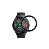 Gpack Huawei Watch GT 2e 46mm ile Uyumlu Fiber Nano Ekran Koruyucu, Siyah