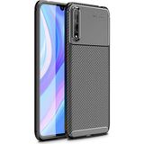 Gpack Huawei Y8P Negro Karbon Dizayn Silikon Siyah Kılıf